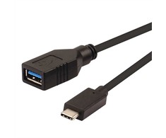 Roline USB-C – USB-A USB laidas 0,15 m juodas (11.02.9030)