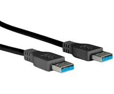 Roline USB 3.2 GEN 1 KABELIS, 5 GB S, USB-A: HAN - USB-A: HAN,