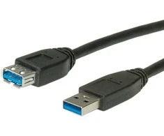 Roline USB laidas USB-A – 0,8 m juodas (11.02.8977)