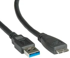 USB kabelis Roline USB-A - 0,8 m Juodas (11.02.8873)