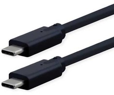 Roline USB-C – USB-C USB laidas, 1,5 m juodas (11.02.9077)