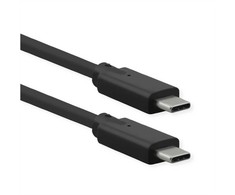 Kabelis USB Roline USB-C - USB-C 1.5 m Juodas (11.02.9072)