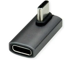 ROLINE USB4 Gen 3x2 Adapteris Typ C ST/BU, Aliuminio, 90, gedreht, silberfarben