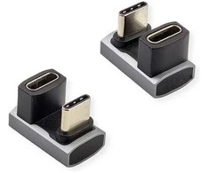 ROLINE USB4 Gen 3x2 Adapteris Typ C ST/BU, Aliuminio, 360, breit, silberfarben