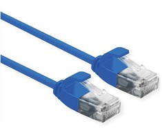 Roline Patchcord ROLINE duomenų centras UTP kat. 6A (EA klasė), LSOH, plonas, mėlynas, 0,3 m