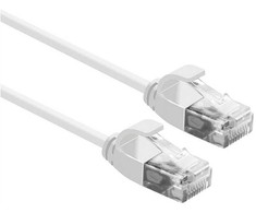 Roline ROLINE UTP PatchCord Cat6a. LSOH plonas. Balta 5,0m