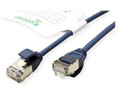 Roline ROLINE Žalias F/UTP DataCenter Patch Cord Cat.6A (EA klasė), LSOH, labai plonas, mėlynas, 5 m