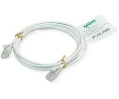 Roline ROLINE Žalias UTP patchkabel Cat.6A (EA klasė), LSOH, extra dun, wit, 0,15 m