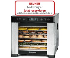 Džiovintuvas Rommelsbacher DA 650 dehydrator żywności Juodas, nerūdijantis plienas 600 W