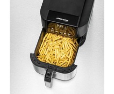 Gruzdintuvė beztłuszczowa Rommelsbacher FRH 1500 XL (juodas / nerūdijantis plienas, 1500 vatų)