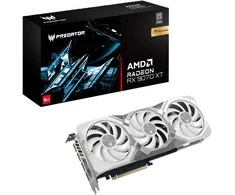 Acer „Predator BiFrost AMD RX9070 XT OC 16GB“ vaizdo plokštė, balta