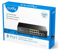 Šakotuvas 8 prievadų komutatorius CUDY GS1010P