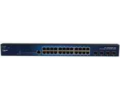 Šakotuvas ALLNET Switch smart managed Layer2 24 Port • 24x GbE • 4x SFP+ • 19 • Lüfterlos • ALL-SG8428M-10G