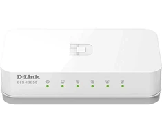 Šakotuvas D-Link DES-1005C Unmanaged Switch 5x Fast Ethernet, Desktop, Plug-and-Play