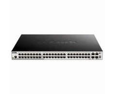 Šakotuvas D-LINK 52-Port Smart Managed PoE+ Gigabit Stack Switch 4x 10G dlink žalias 3.0 48x 10/100/1000Mbit/s TP RJ-45 PoE Port 802.3at