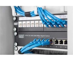 Šakotuvas Digitus DN-80114-1 tinklo komutatorius Ne-valdomas Gigabit Ethernet (10/100/1000) 1U Pilka