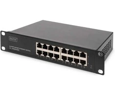 Šakotuvas Digitus Przełącznik Gigabit Ethernet 10", 16-portowy, niezarządzalny