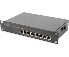 Šakotuvas Digitus Przełącznik Gigabit Ethernet 10", 8-portowy, niezarządzalny
