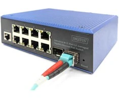 Šakotuvas Digitus DN-651157 tinklo komutatorius Valdomas L2 Gigabit Ethernet (10/100/1000) Juoda, Mėlyna