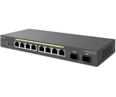 Šakotuvas Engenius Switch 8-port GbE PoE.af/at(+) 130W, 2xSFP