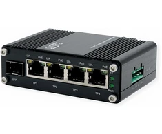 Šakotuvas EXSYS EX-62030MPoE-SFP-5+1 Port Industrial Gigabit SFP PoE+ Mini Switch, Web Managed