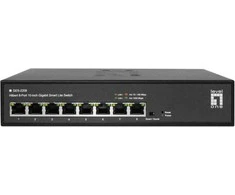 Šakotuvas Level One Switch LevelOne LevelOne GES-2208 łącza jungiama į tinklą Zarządzany L2 Gigabit Ethernet (10/100/1000) Juodas