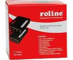 Šakotuvas Switch Roline Fast Ethernet kieszonkowy 5 portów (21.14.3133)