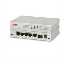 Šakotuvas ROLINE Gigabit Ethernet Switch 6 Ports (5x 10/100/1000 + 1x SFP), WebSmart