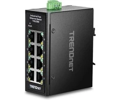 Šakotuvas Trendnet 8-PORT INDUSTRIAL FAST ETHERNE - DIN-RAIL MINI SWITCH