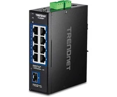 Šakotuvas TRENDnet 9 prievadų pramoninis 2,5 G DIN bėgelio komutatorius su 10 G SFP