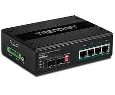 Šakotuvas TRENDnet TI-PG62B 6port Switch PoE+ 2SFP Industrial Gigabit