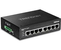 Šakotuvas TRENDnet TI-PG80 8-Port Gehrteter Industrieller Gigabit PoE+ DIN-Rail Switch