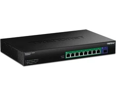 Šakotuvas TRENDnet TPE-BG5091 9-Port Switch 480W 2.5G Power PoE++ Switch mit 10G SFP+