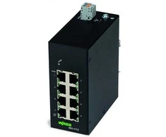 Šakotuvas WAGO 852-1112 Industrial-ECO-Switch 8 Ports 1000BASE-T, juodas