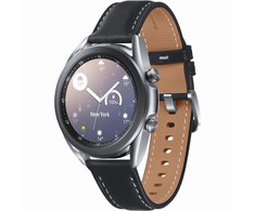 Išmanusis laikrodis Samsung Galaxy Watch 3 (41mm), Sidabrinės spalvos korpusas su juodos spalvos dirželiu