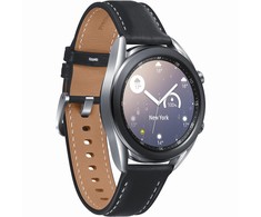 Išmanusis laikrodis Samsung Galaxy Watch 3 (41mm), Sidabrinės spalvos korpusas su juodos spalvos dirželiu