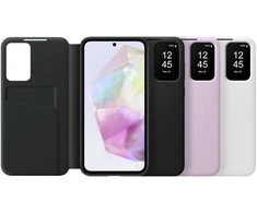 Dėklas EF-ZA356CBEGWW Smart View Wallet Case for Samsung Galaxy A35 Juodas (Juodas)