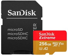Atminties kortelė Sandisk Extreme Plus Micro SDXC SDSQXBD-256G-GN6MA, 256GB