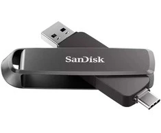 „SanDisk Extreme PRO Dual Drive 1TB“, metalinis dvigubas diskas, 1000/900 MB/s, USB C + A tipo