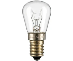 Scharnberger 29900 Kühlschranklampe Birnenform 26x57mm E14 230V 15W skaidrus