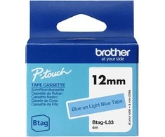 Brother BTAG-L33 | Mėlyna on Light Mėlyna | Btag