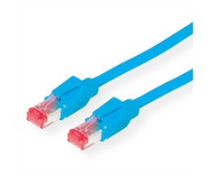 SECOMP Dätwyler DÄTWYLER S/FTP Crossowy kabelis Cat.6 (E klasė), CU 7702 flex LS0H, Hirose TM21, mėlyna, 2 m