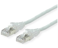 SECOMP DTWYLER Kabelis krosowy Kat.6A (klasa EA) S/FTP, CU 7702 flex LSOH, AMP v2, pilka, 5 m