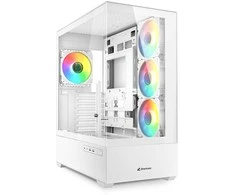 Sharkoon AK6 RGB ATX 1xGlas Baltas