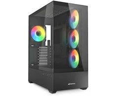Sharkoon AK6 RGB ATX 1xGlas Juodas