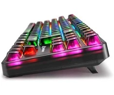 Sharkoon Crystal Shark, Gaming-klaviatūra - juodas, DE-išdėstymas, KTT