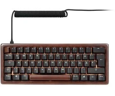 Sharkoon SKILLER SGK50 S4 Gen2 Wood PBT, Gaming-klaviatūra - holz/juodas, DE-išdėstymas, Gateron G Pro 3.0 Geltona