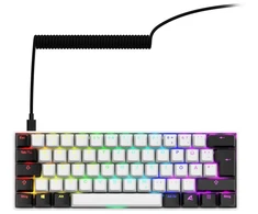 Sharkoon SKILLER SGK50 S4 Gen2, Gaming-klaviatūra - baltas, DE-išdėstymas, Gateron Geltona