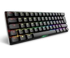 Sharkoon SKILLER SGK50 S4 Gen2, Gaming-klaviatūra - juodas, DE-išdėstymas, Gateron Geltona