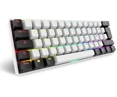 Sharkoon SKILLER SGK50 S4 Gen2, Gaming-klaviatūra - baltas, DE-išdėstymas, Gateron Geltona